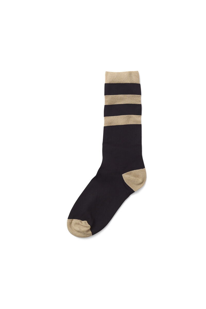 Paltrow Glitter Ankle Socks, in colour Black - 1 - GANNI