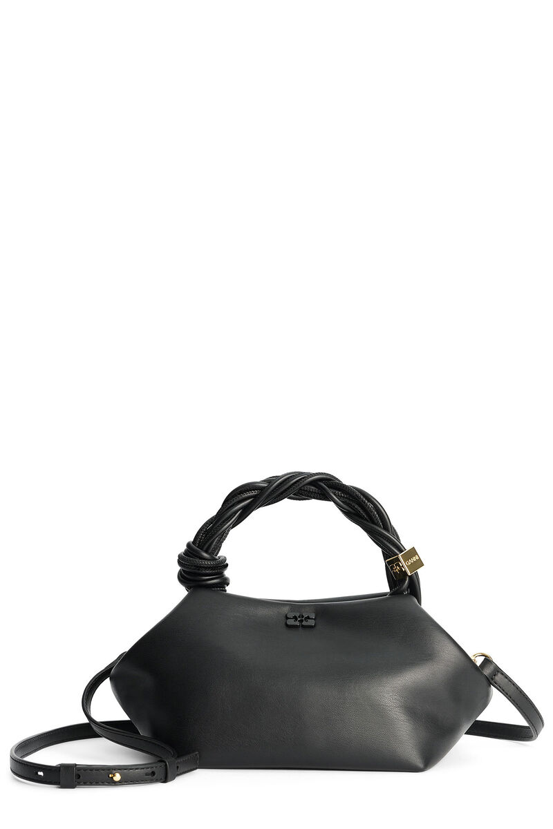 Black Small GANNI Bou Bag, Polyester, in colour Black - 6 - GANNI