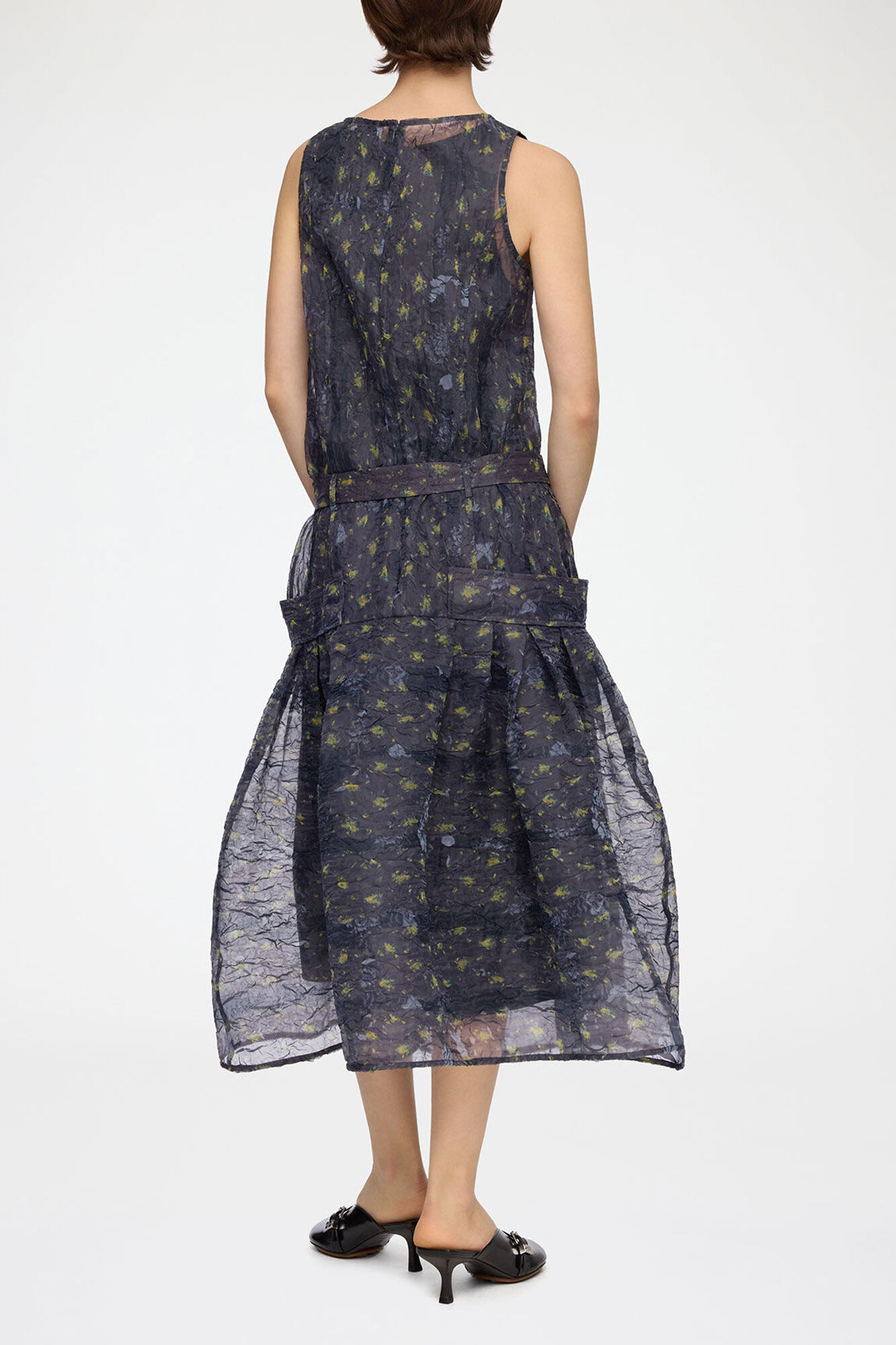 Dress in Shibori Organza | GANNI US
