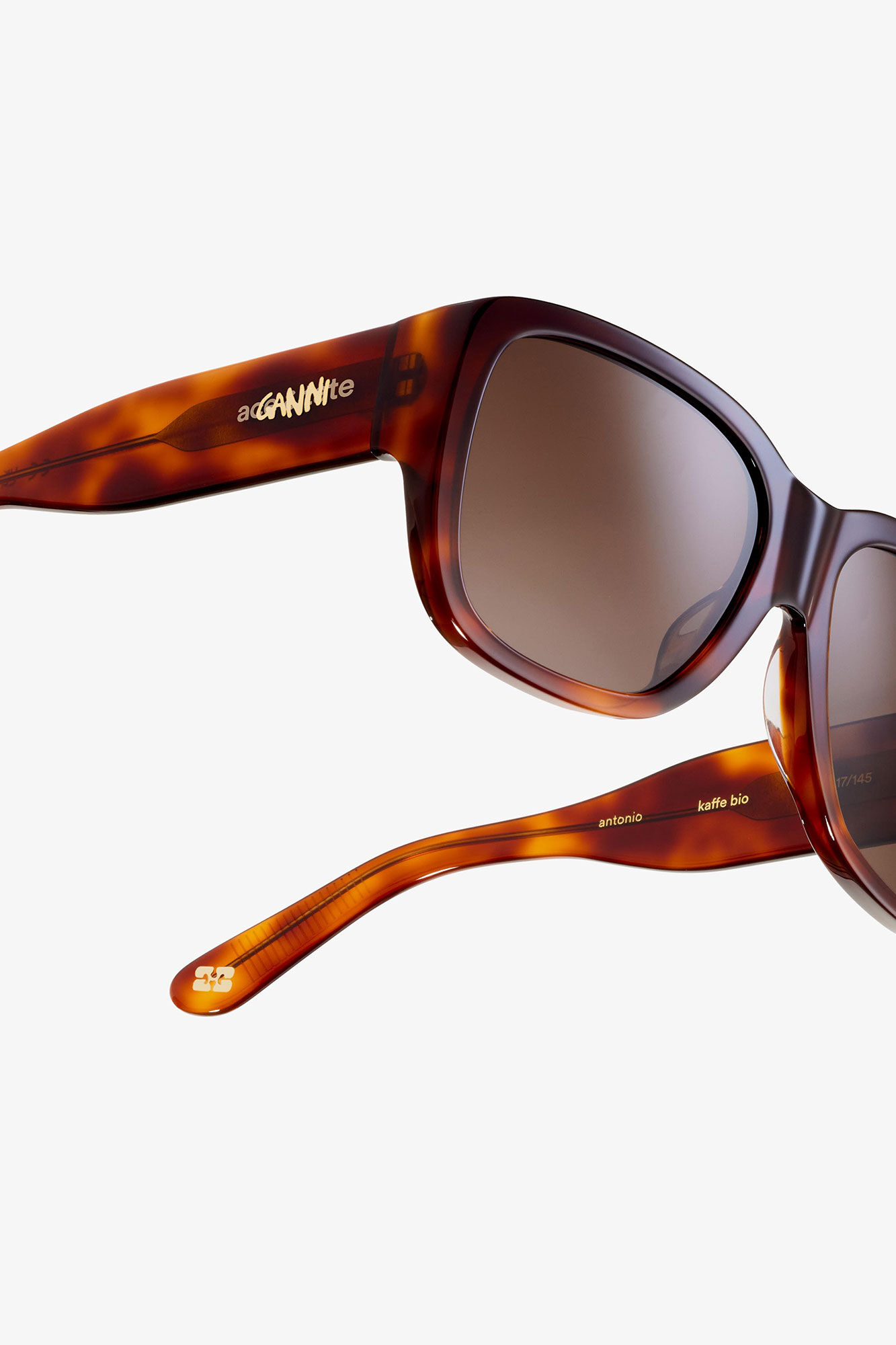Tiger's Eye GANNI x Ace & Tate Antonio Sunglasses | GANNI US