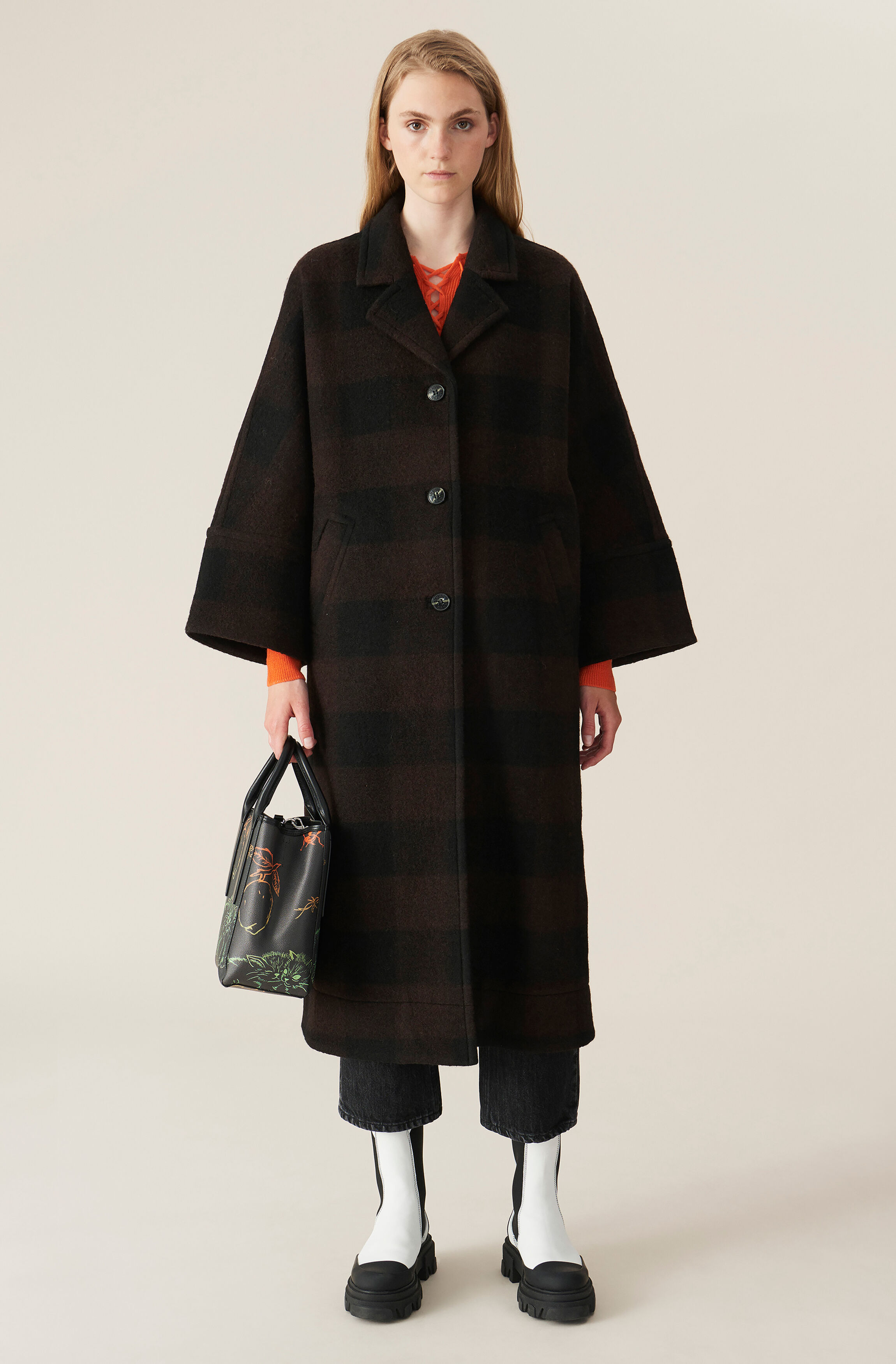 Double Wool Oversized Coat | GANNI (US) US