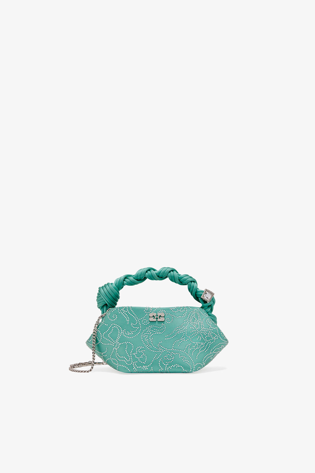Brook Green Green Rhinestone Mini Bou Bag | GANNI US