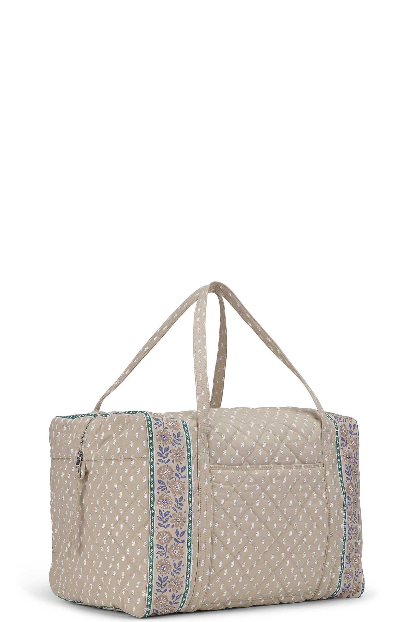 Quilted Cotton Bags Big Quilted Bag, Cotton, in colour Irish Cream - 2 - GANNI