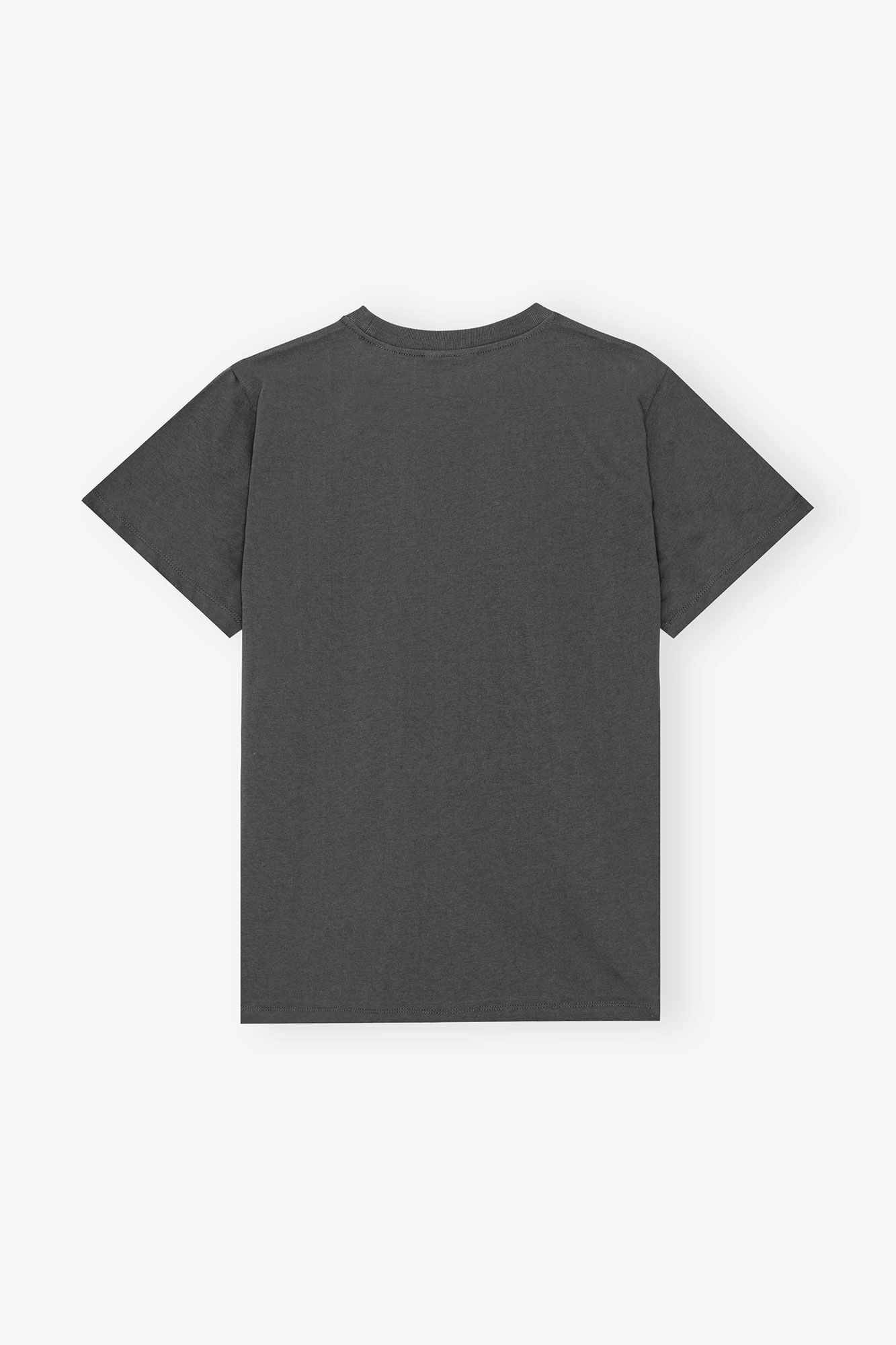 Relaxed Lamb T-shirt, Cotton, in colour Volcanic Ash - 2 - GANNI