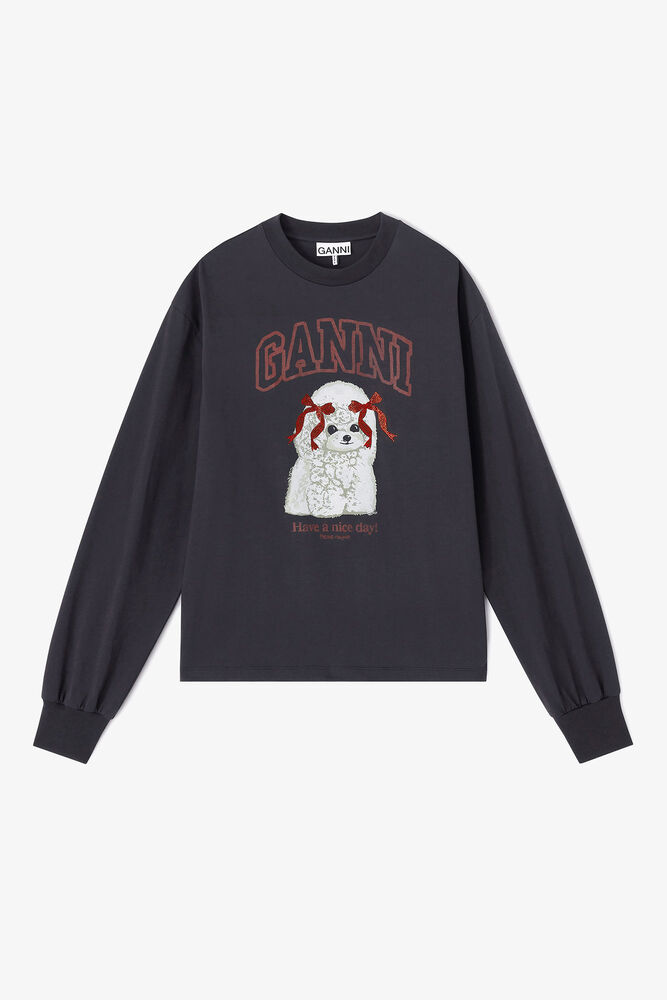 Grey Poodle Longsleeve, Phantom