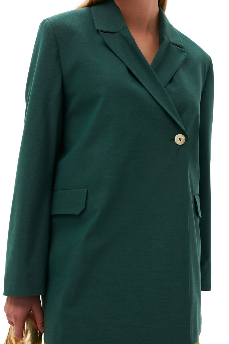 Drapey Melange Fitted Blazer main image 1