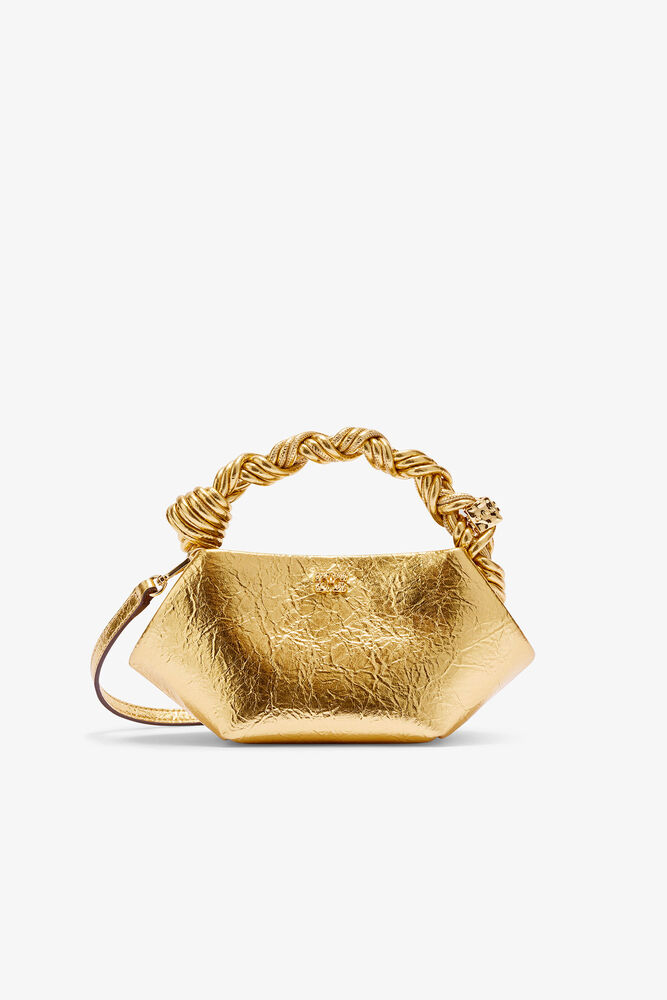 Metallic Mini Bou Bag, Gold