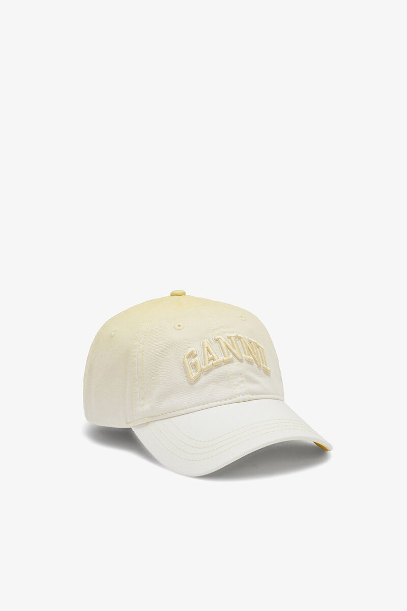 Casquette en coton ombr&eacute;, Organic Cotton, in colour Lemon Meringue - 1 - GANNI