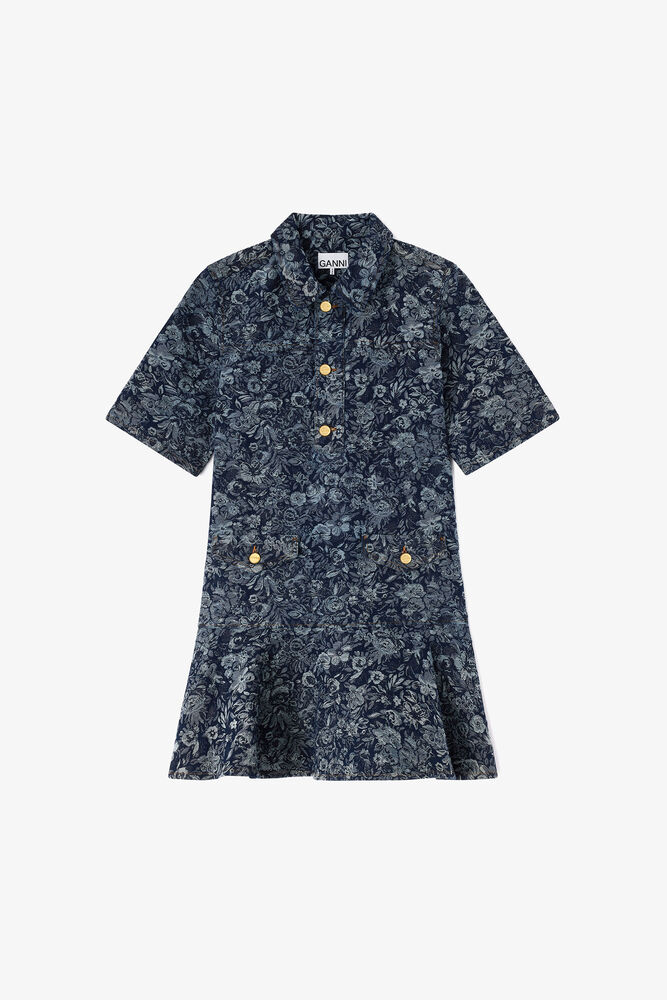 Dress in Denim Tapestry, Rinse