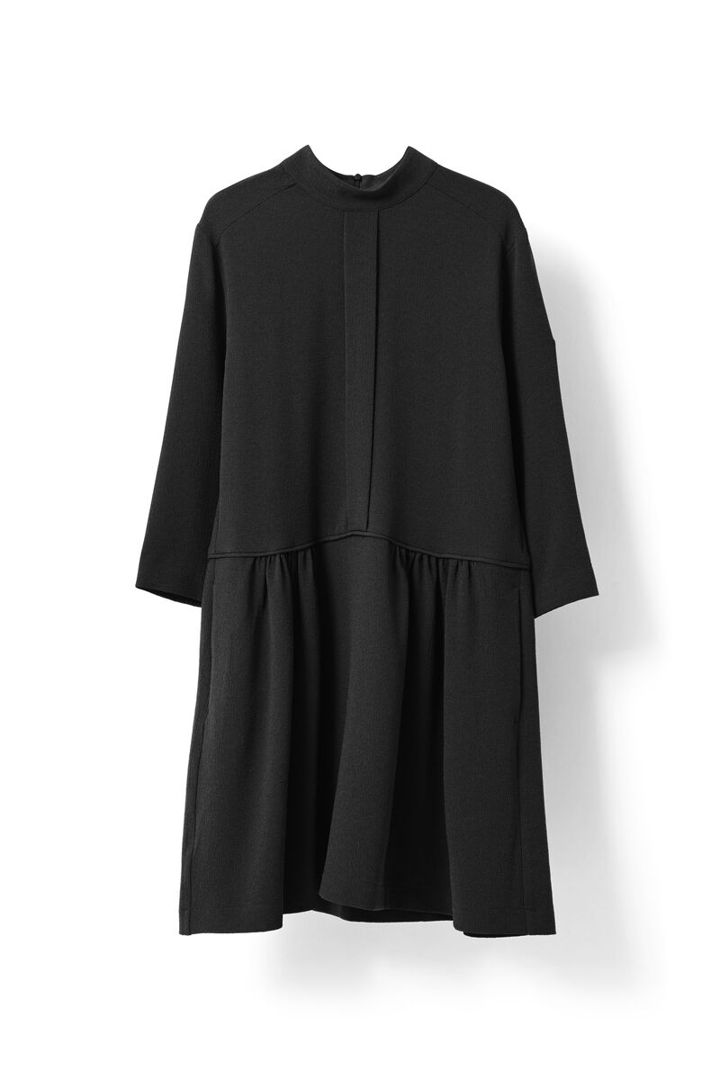 Clark Dress, in colour Black - 1 - GANNI