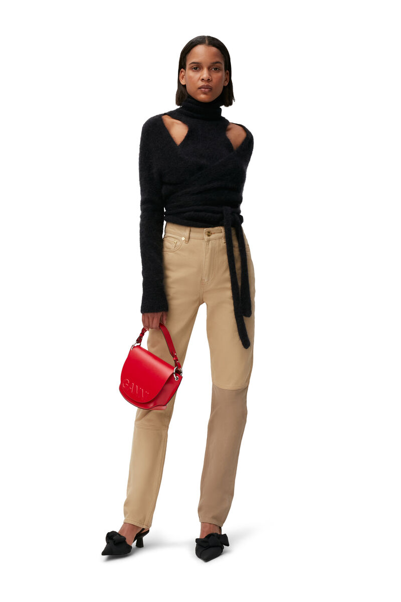 Swigy Jeans , Cotton, in colour Petrified Oak - 1 - GANNI