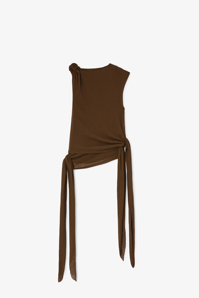 Top in Marl Mesh, Demitasse