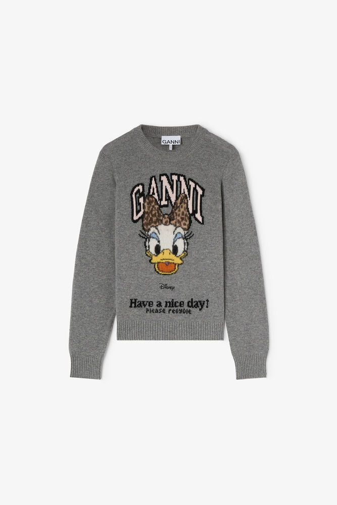 Daisy Duck Graphic Wool Jumper, Paloma