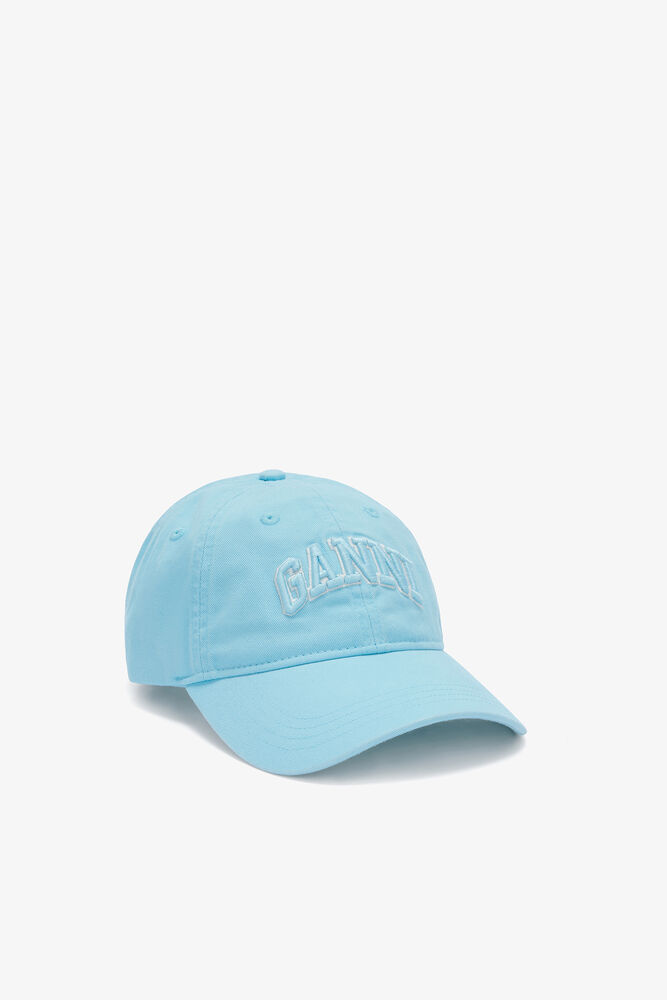 Cap in Washed Cotton, Iced Aqua