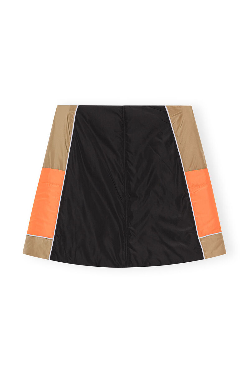 Block Colour Light Padded Mini Skirt, Recycled Polyester, in colour Block Colour - 2 - GANNI