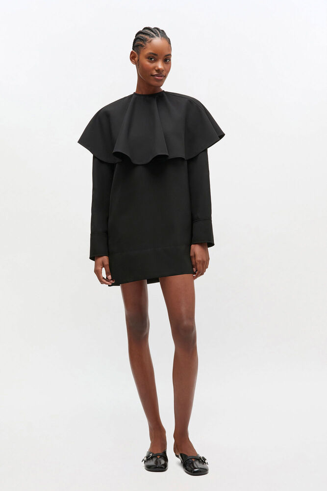 Black Circle Collar Dress, Black