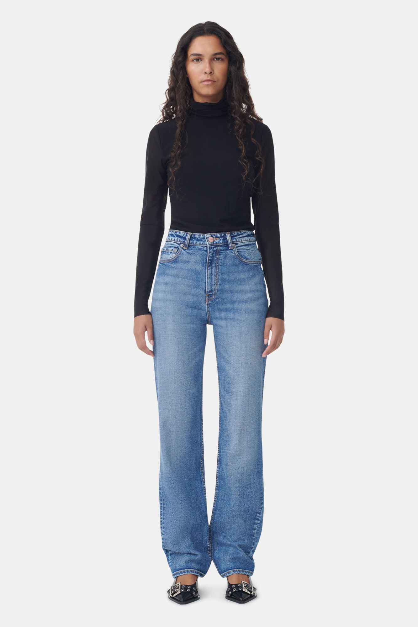 Mid Blue Vintage Comfort Stretch Beksi 