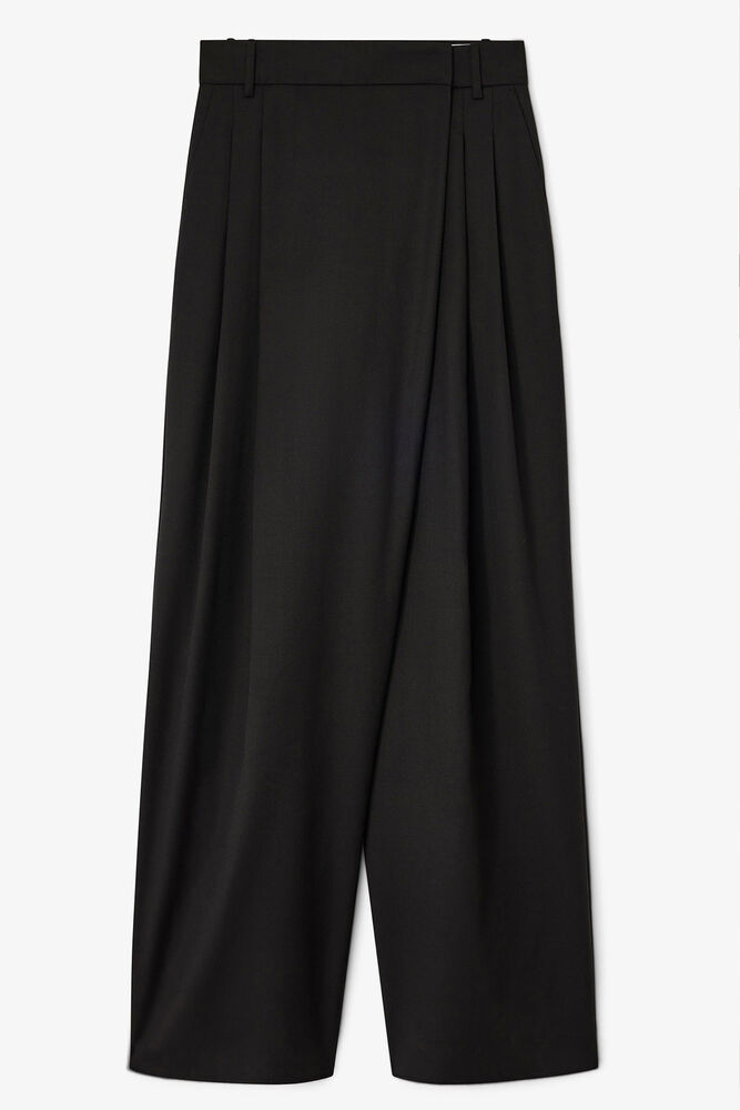 Pantalon croisé noir, Black