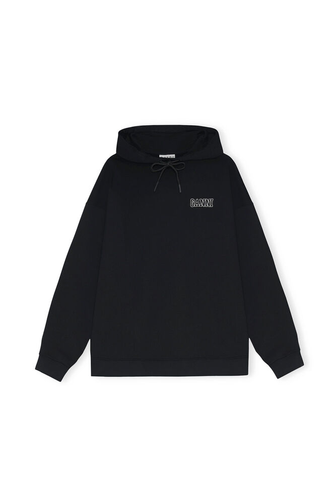Oversized Hooded Sweatshirt, Black