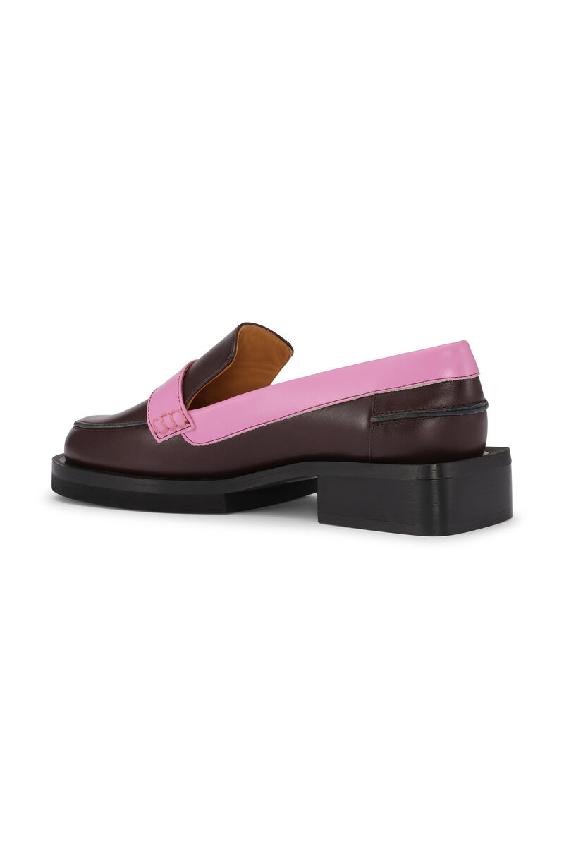 Jewel Loafers, Leather, in colour Multicolour - 2 - GANNI