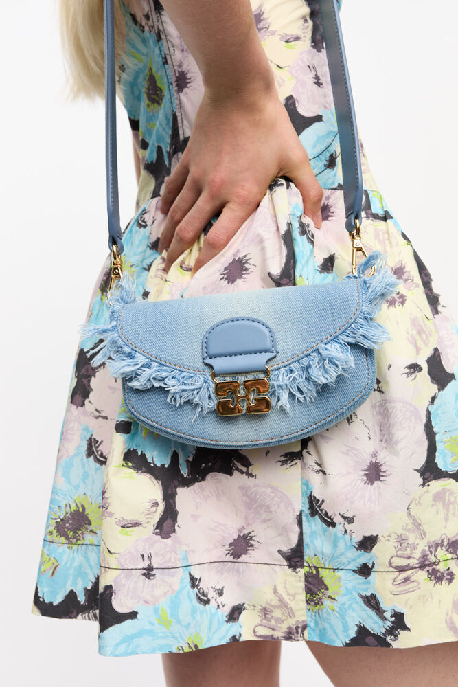 Bl&aring; Denim Apo-G pungtaske, Faded Denim