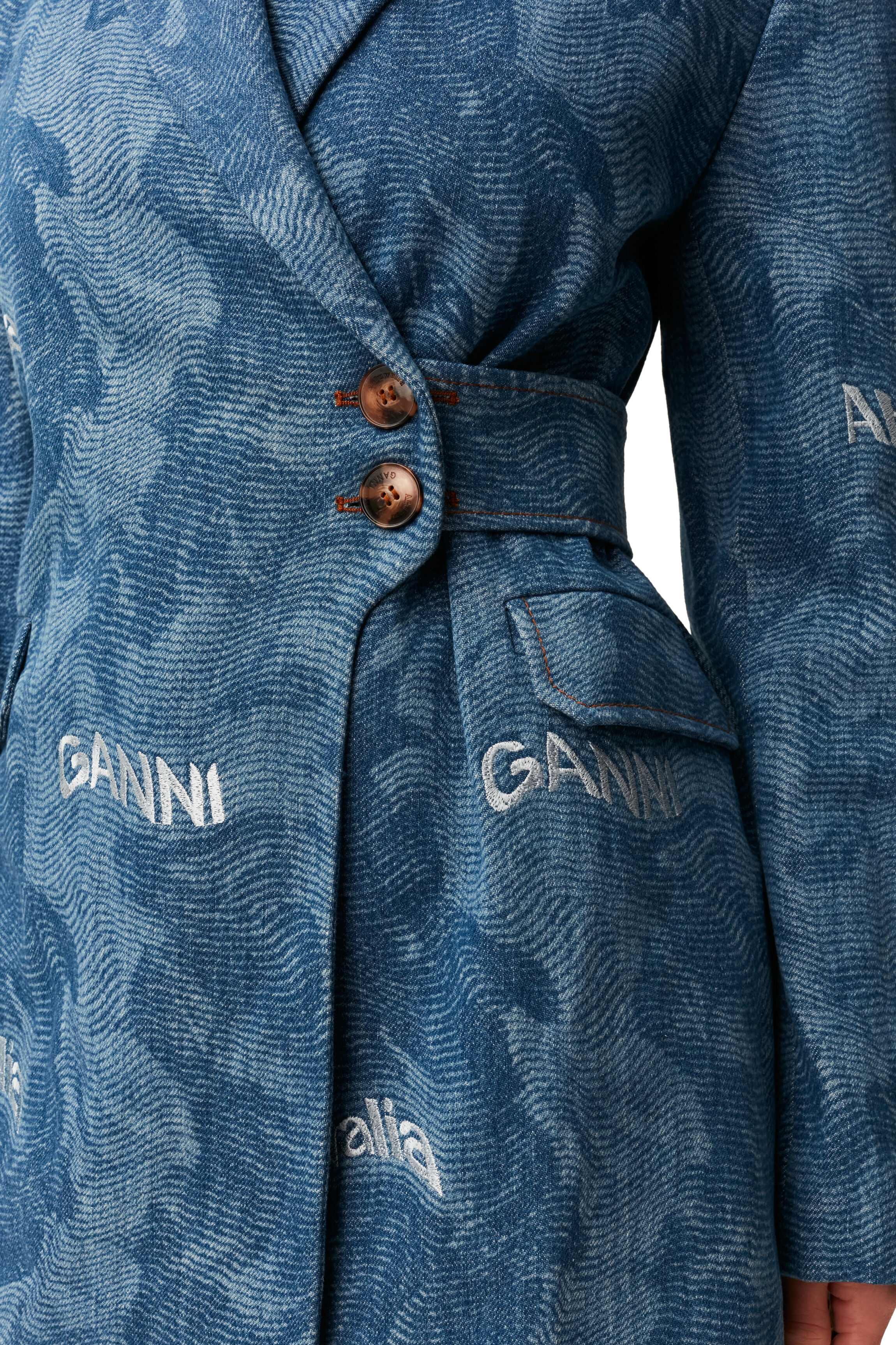 Light Denim Printed Laser Denim Laser 