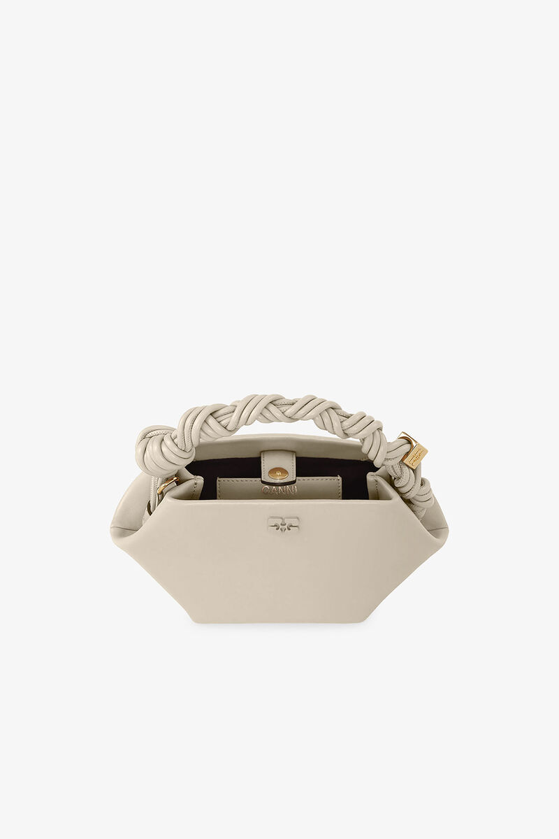 Sac GANNI Bou mini gris clair, Polyester, in colour Oyster Gray - 3 - GANNI