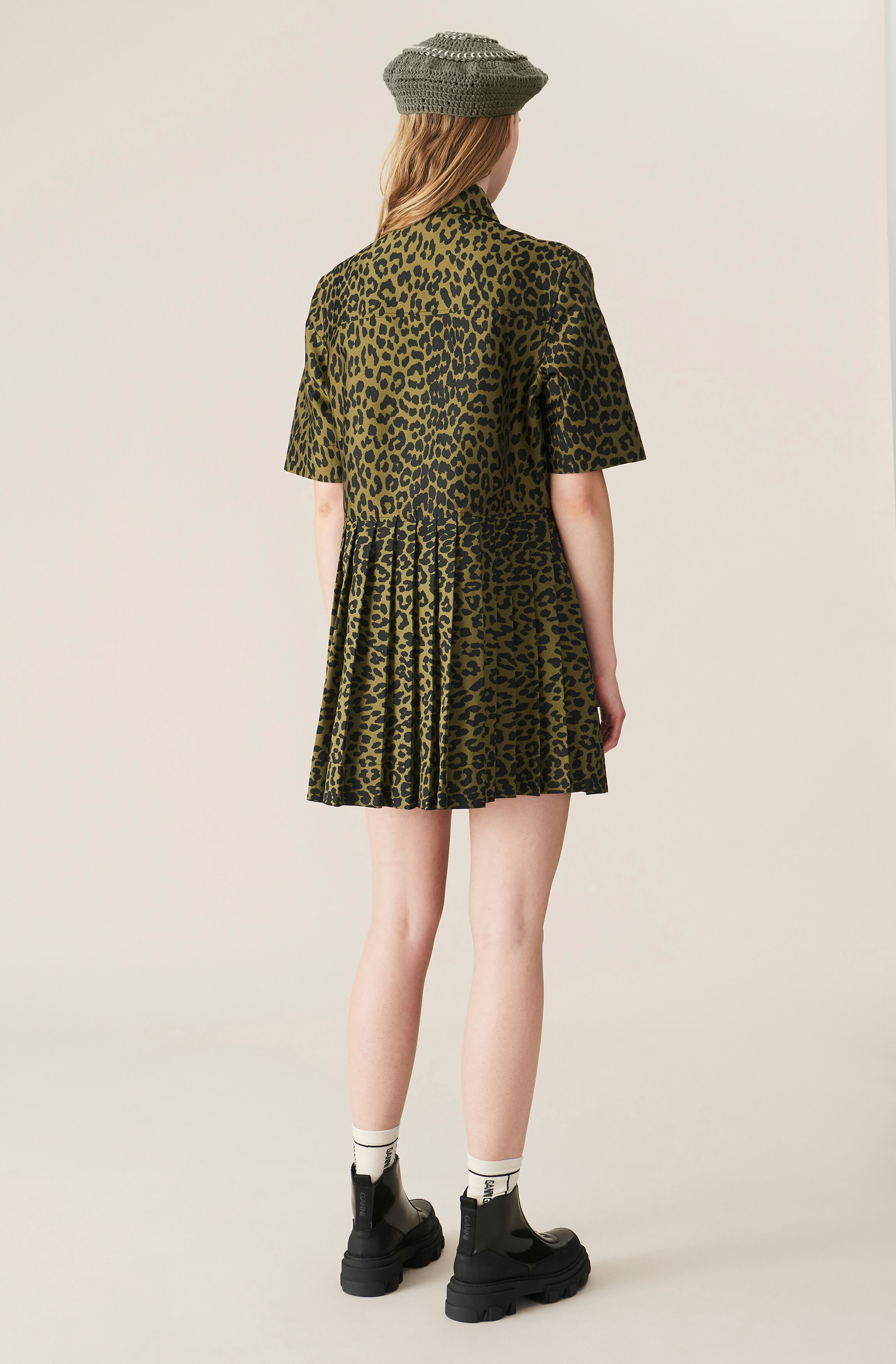 jacquard mini dress