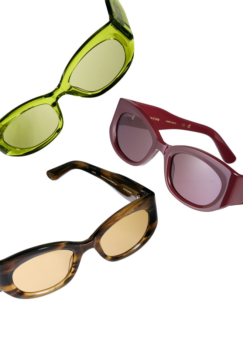 GANNI x Ace & Tate Xena Sunglasses, Acetate, in colour Tobacco Brown - 8 - GANNI