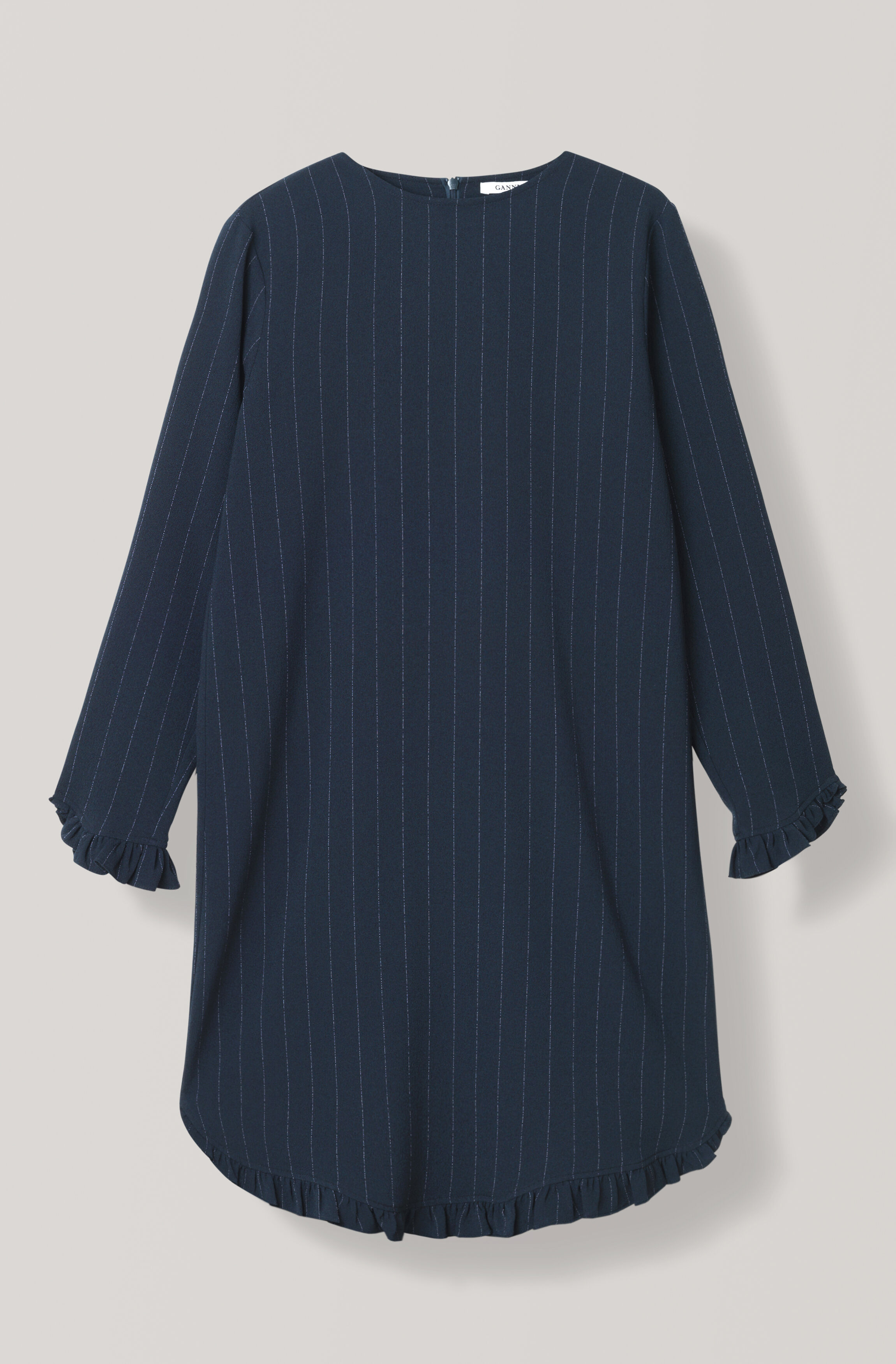 ganni heavy crepe blazer dress