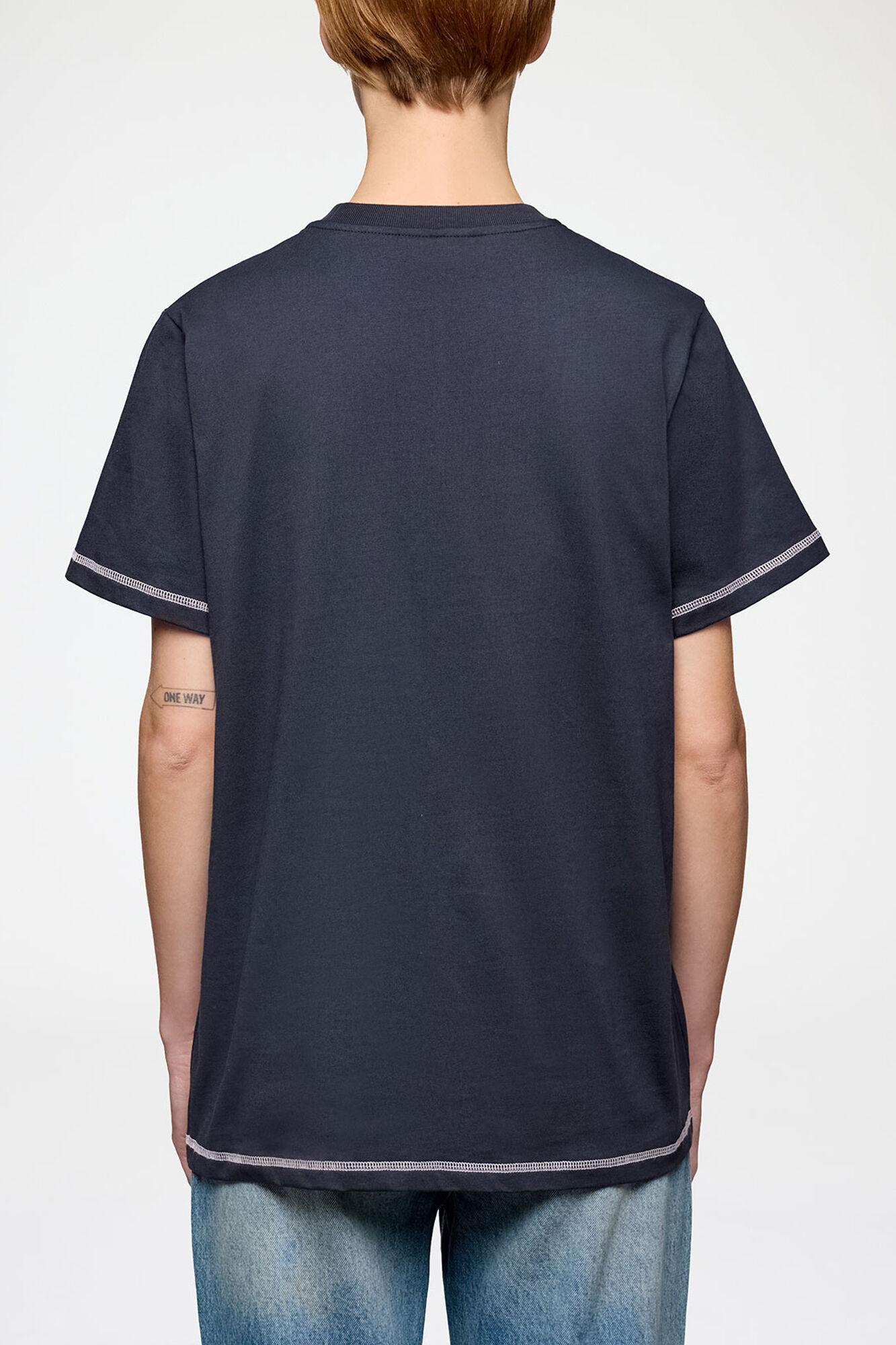 T-shirt with Raspberries, Organic Cotton, in colour Phantom - 3 - GANNI