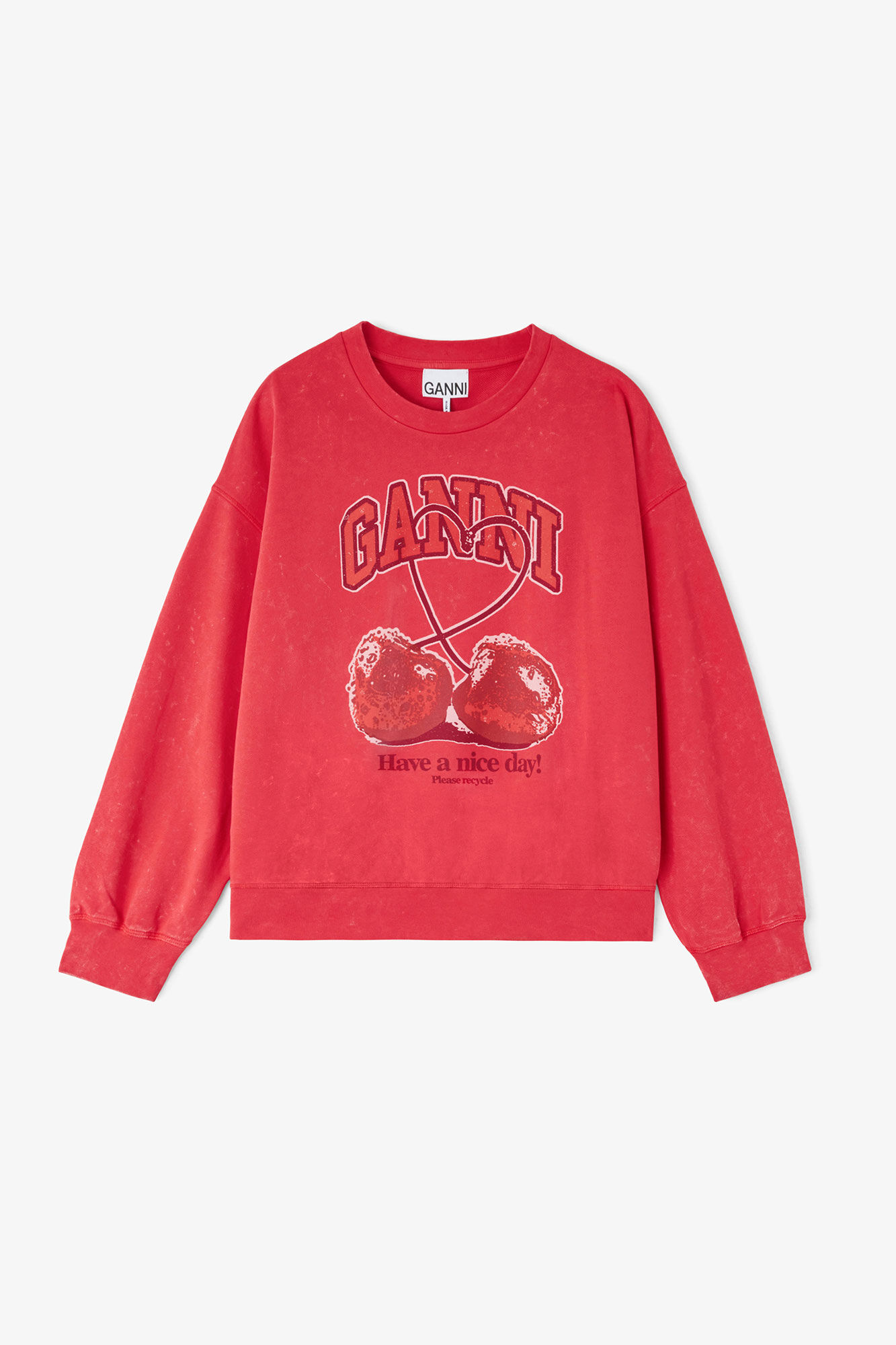 Crewneck with Cherry | GANNI US