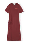 Maxi T-Shirt Dress, Elastane, in colour Merlot - 1 - GANNI