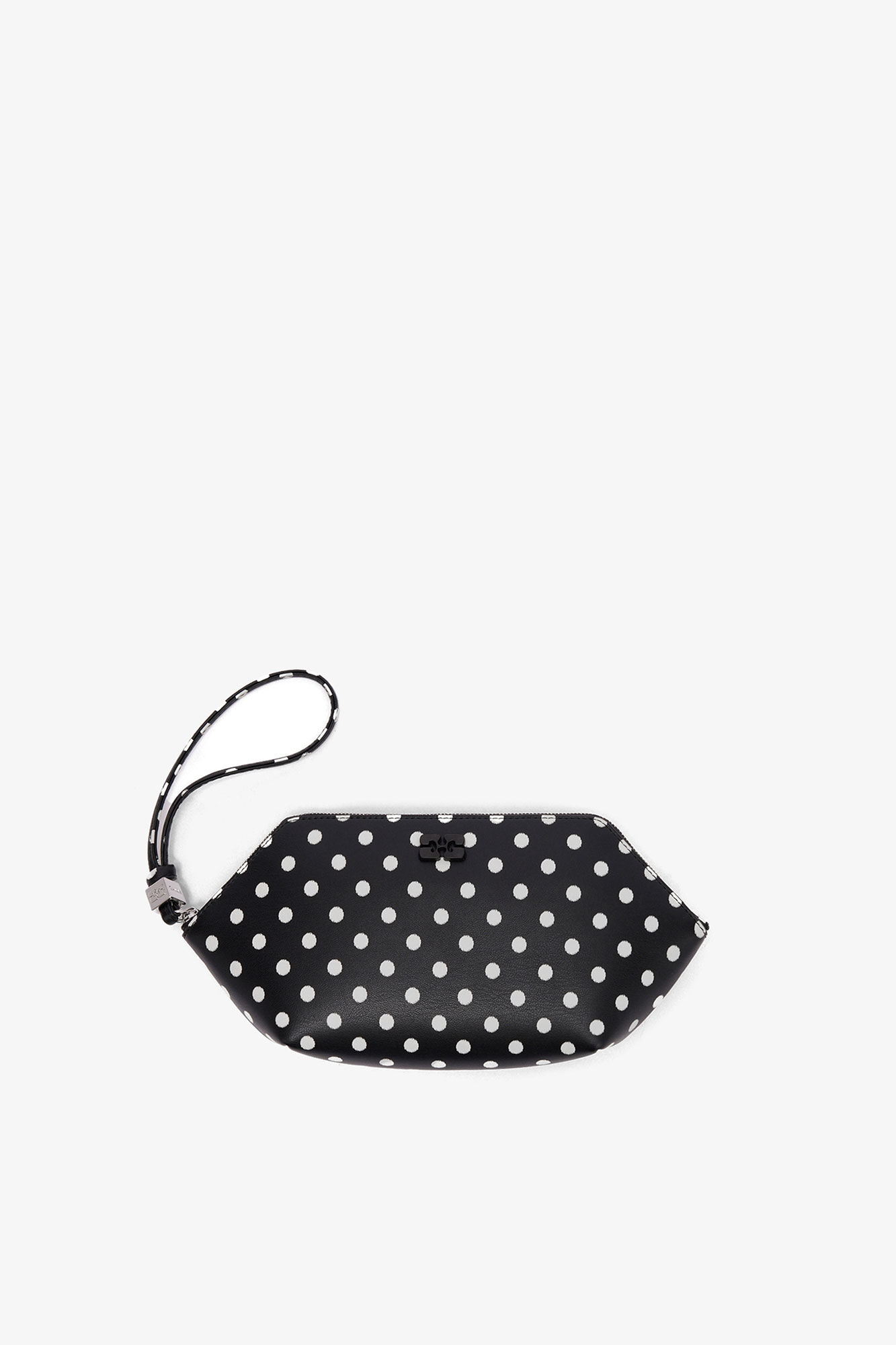 Bou Make Up Pouch with Dots, in colour Black - 1 - GANNI