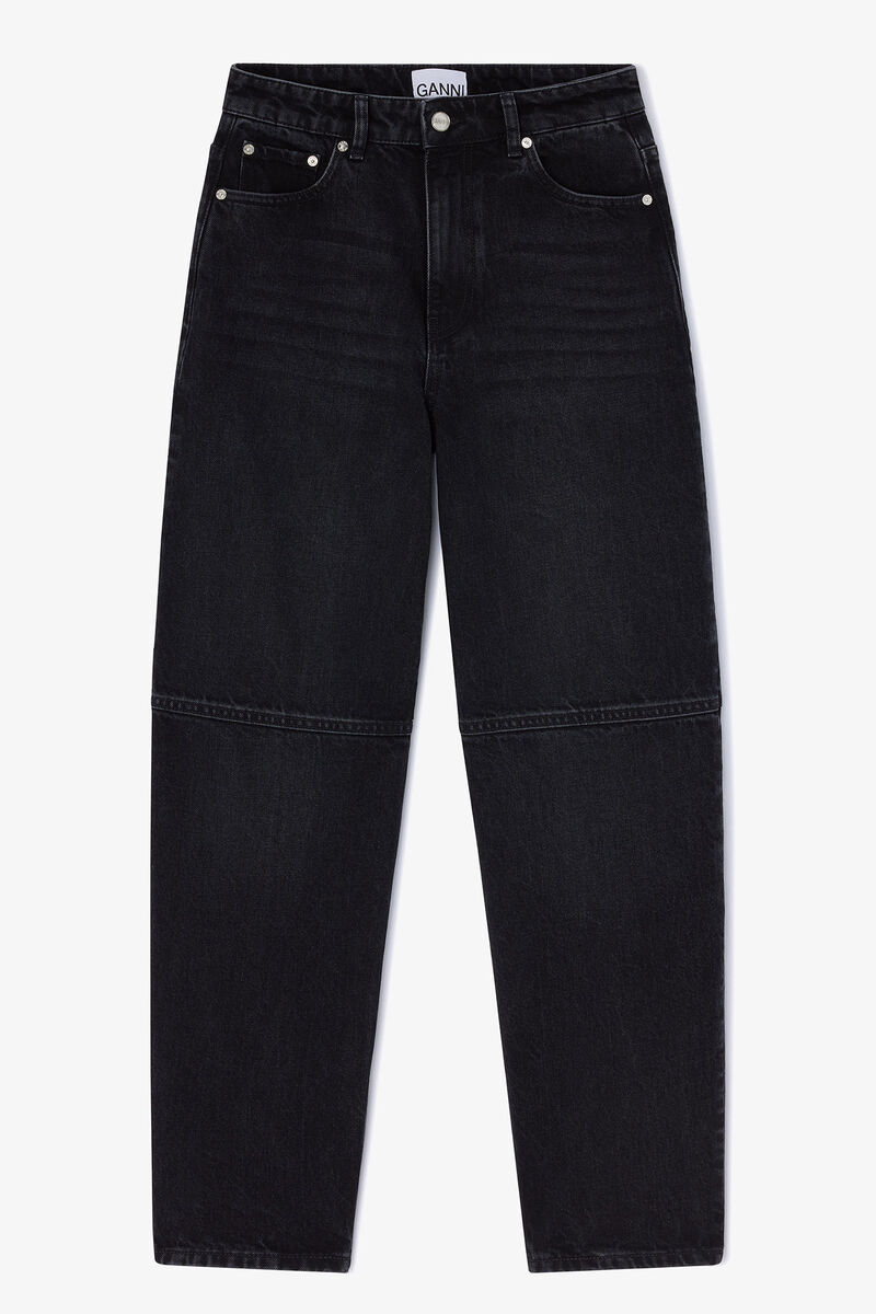 Black Stary Jeans, in colour Black Washed - 1 - GANNI