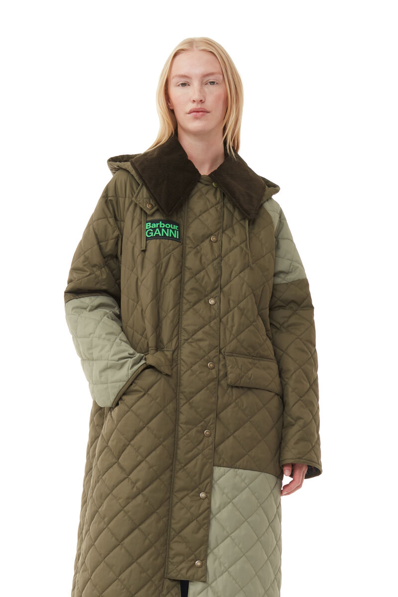 Kalamata GANNI x Barbour Burghley Quilted Jacket GANNI UK