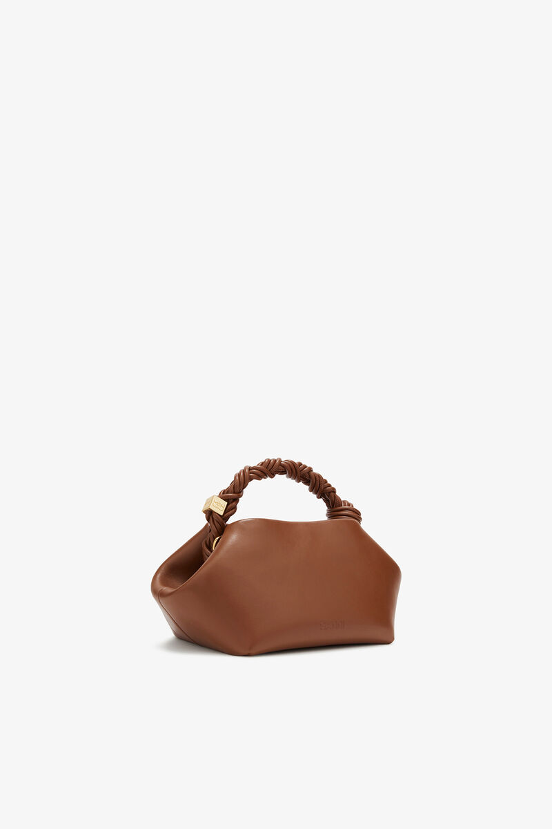 Sac petit Bou marron, Recycled Leather, in colour Sorrel Horse - 2 - GANNI