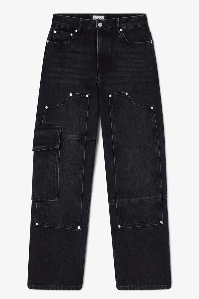 Black Audri Jeans, Black Washed