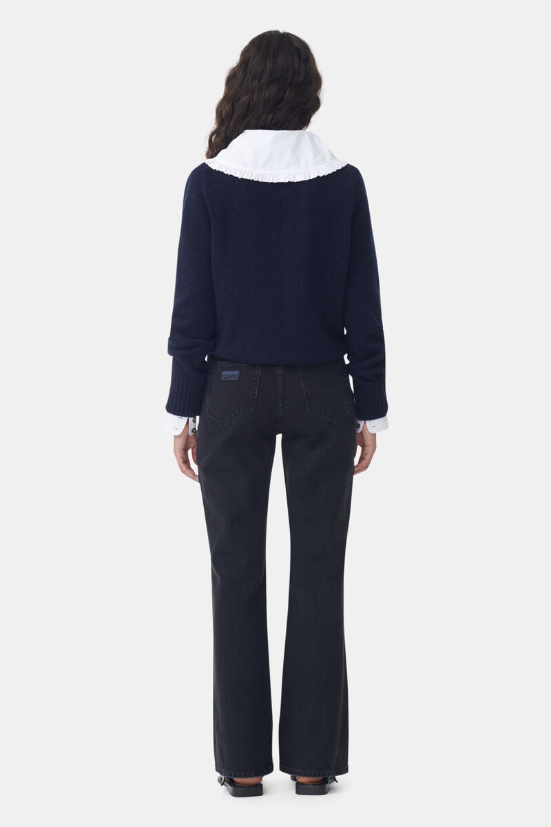 Jean Betzy, Cotton, in colour Washed Black/Black - 3 - GANNI