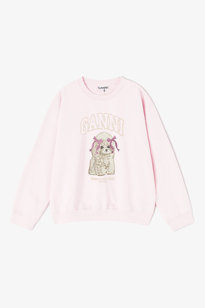 Pink Poodle Sweatshirt, Chalk Pink