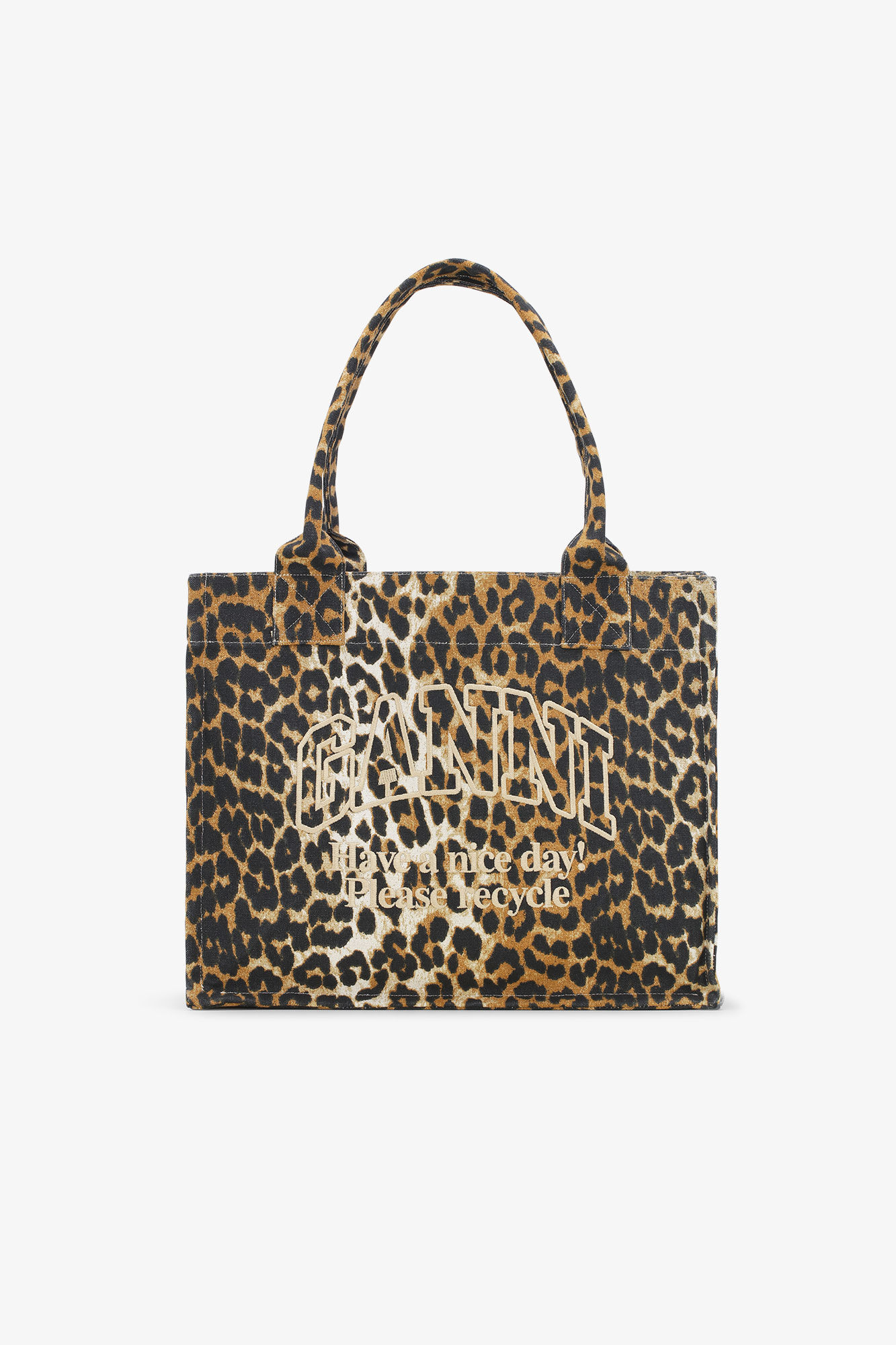 Leopard Sac Leopard Large Canvas Tote | GANNI FR