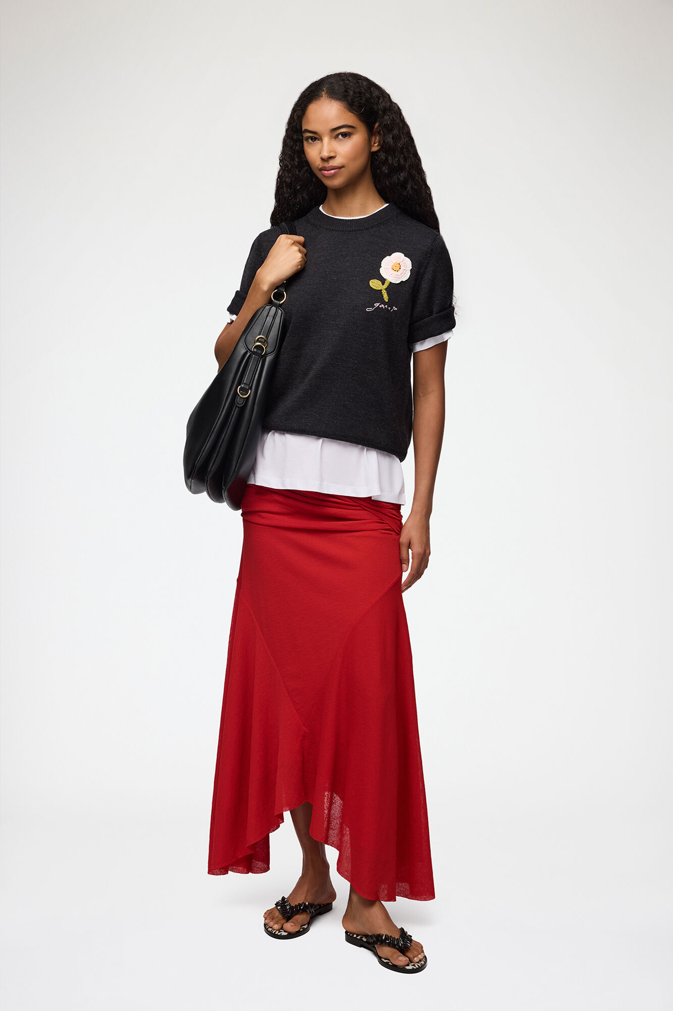 Phantom Tee in Merino | GANNI (Global) ID