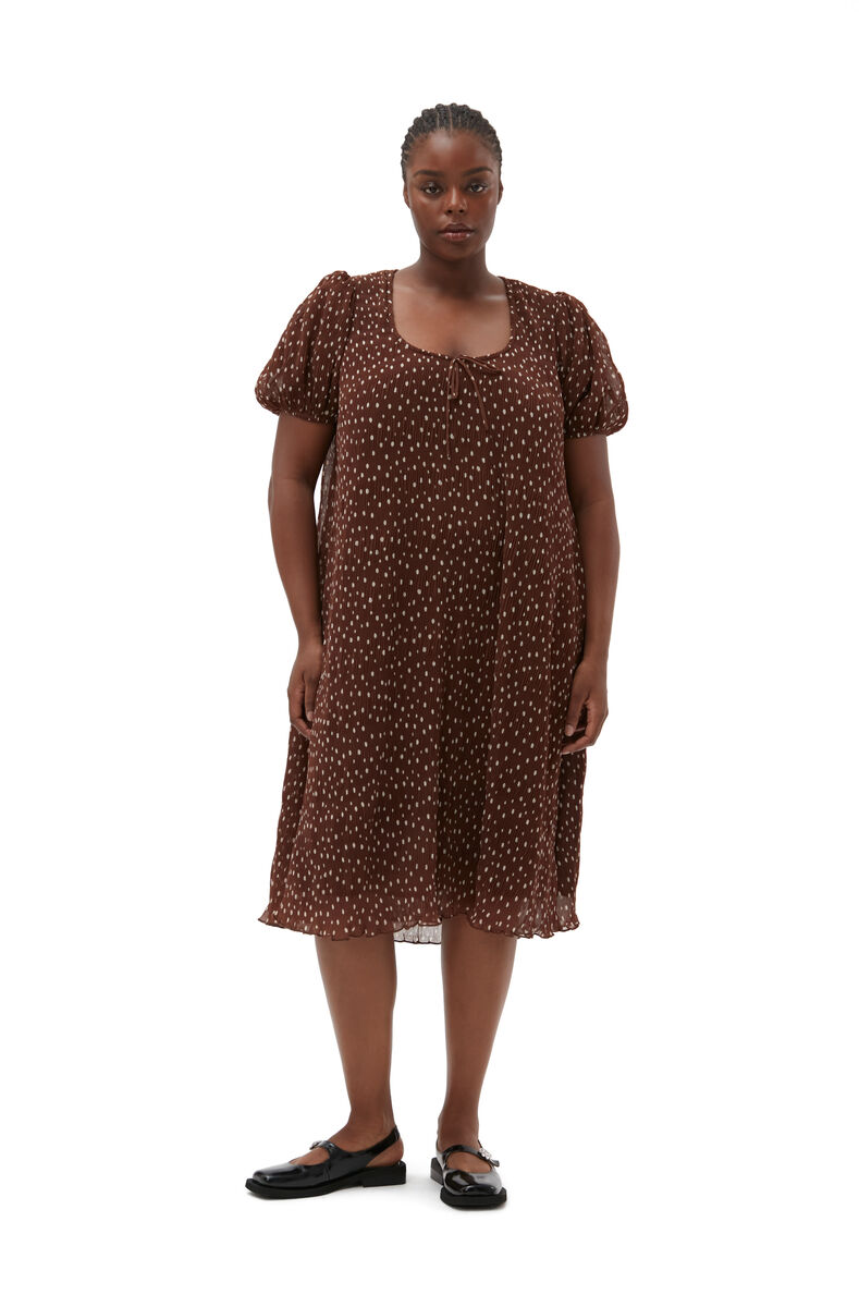 Rocky Road Pleated Maxi Dress GANNI CA