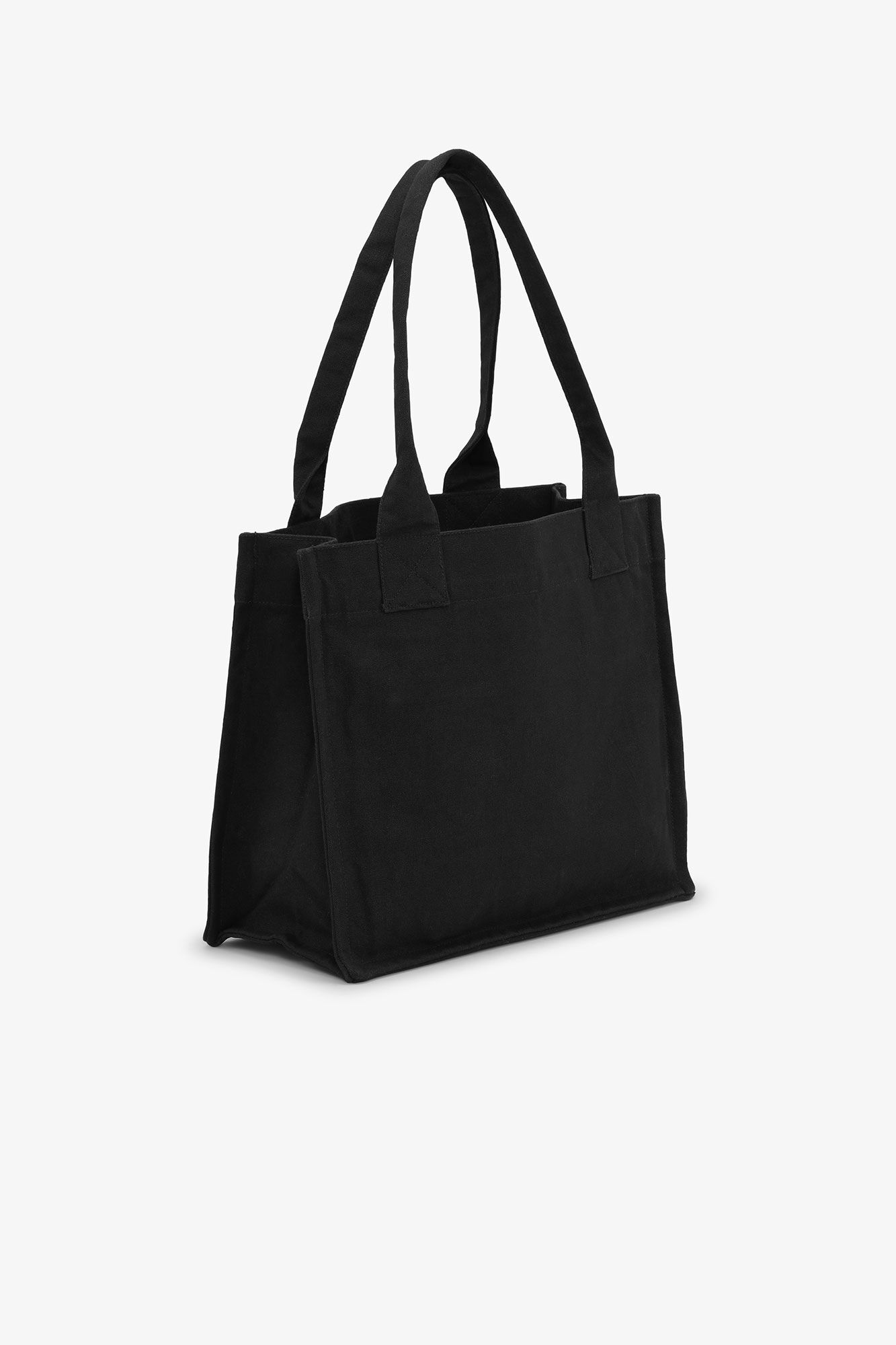 Grand fourre-tout à imprimé banane noir, Recycled Cotton, in colour Black - 2 - GANNI