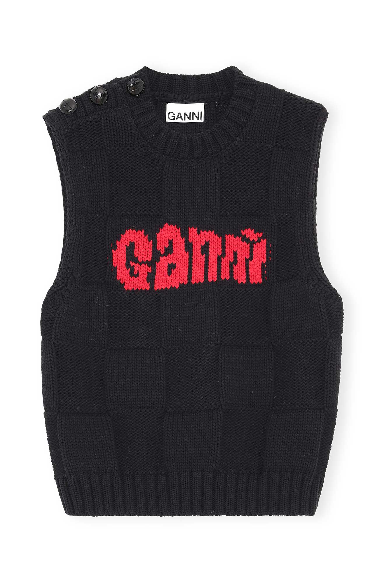 Cotton Rope Knit Vest | GANNI DE