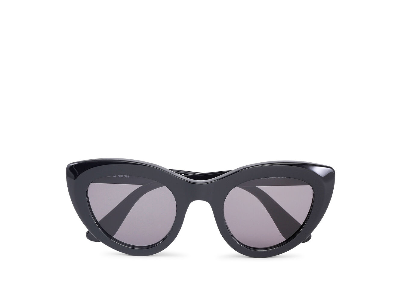 Cat Eye Sunglasses, Acetate, in colour Black - 1 - GANNI