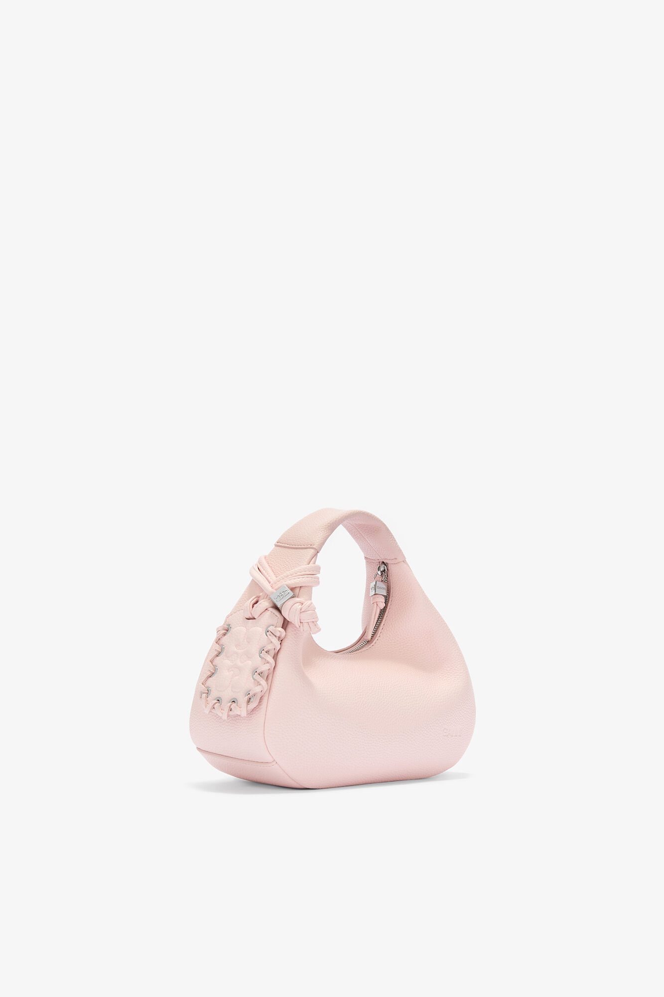 ピンクのデイジーダック ミニホボバッグ, Recycled Polyester, in colour Chalk Pink - 2 - GANNI