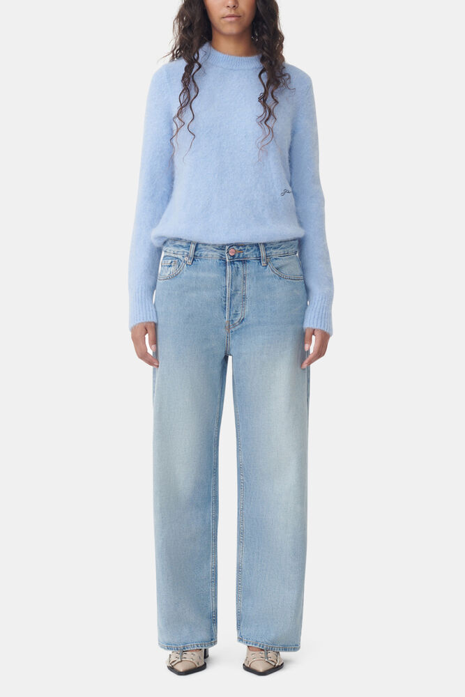 Izey Jeans in Light Blue Denim, Light Blue Vintage
