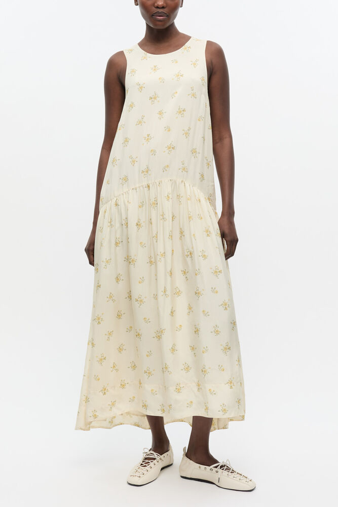 White Floral Dress, Antique White