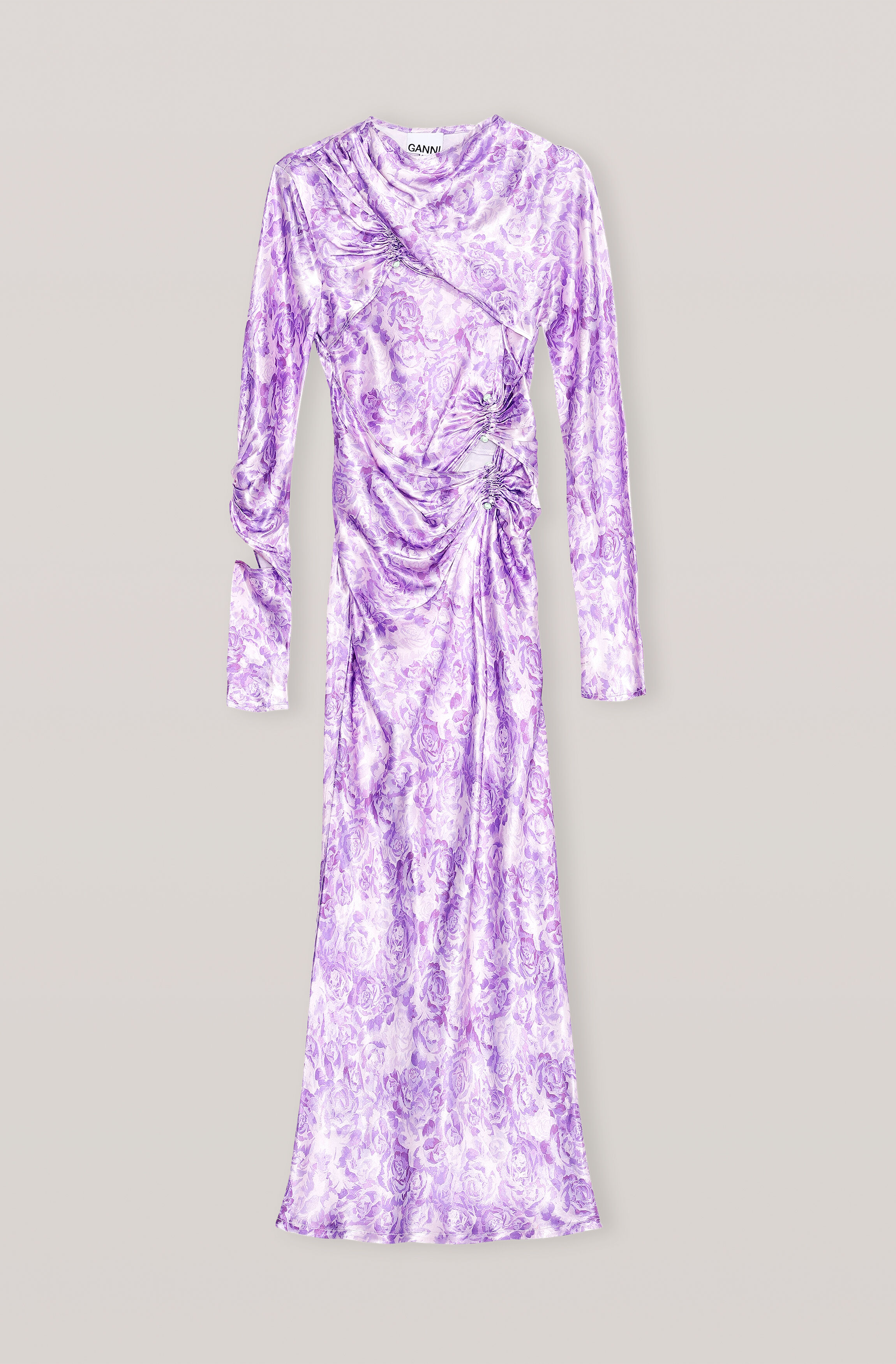 ganni purple dress